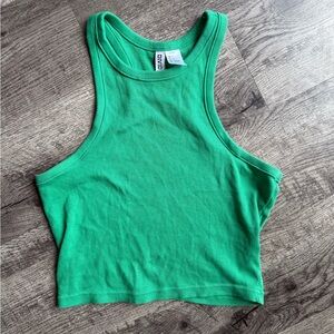 Divided Vibrant Green Tank Top